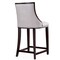 Manhattan Comfort Fifth Ave Counter Stool in Pearl White and Walnut CS012-PW - alternate 2